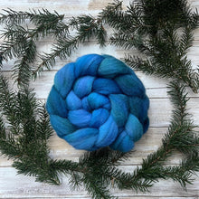 Load image into Gallery viewer, Whitefaced Woodland - "Dewdrop" - Hand Dyed Wool Combed Top - Soft Spinning Fiber