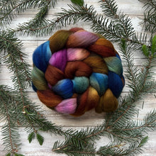 Load image into Gallery viewer, Cormo Combed Top - "Free Spirit” - US Grown Hand Dyed Spinning Fiber - Soft Fiber for Spinning