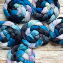 Load image into Gallery viewer, Kent Romney Hand Dyed Combed Top - "Nymphea" - Spinning Fiber - Soft Fiber for Spinning Socks - Wool Roving