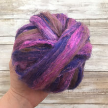 Load image into Gallery viewer, Sari Silk - &quot;Royal&quot; - Spinning Fiber - Colorful Silk Top Blend Art Batts Blending Fiber Roving

