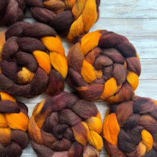 Load image into Gallery viewer, Jacob Hand Dyed Combed Top - &quot;Crisp&quot; - Spinning Fiber - Soft Fiber for Spinning Socks - Wool Roving
