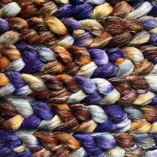 Load image into Gallery viewer, Tease - Merino, Tussah Silk, Flax/Linen Custom Blend Combed Top - Spinning Fiber Roving
