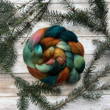 Load image into Gallery viewer, Perendale Hand Dyed Combed Top - &quot;Cottage Vibes&quot; - Spinning Fiber - Soft Fiber for Spinning Socks - Wool Roving
