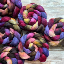 Load image into Gallery viewer, Shetland Hand Dyed Combed Top - &quot;Imminence&quot; - Spinning Fiber - Roving - Soft Fiber for Spinning Socks
