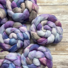 Load image into Gallery viewer, Domestic Targhee Combed Top - &quot;Ethereal&quot; - US Grown Hand Dyed Spinning Fiber - Soft Fiber for Spinning
