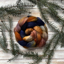 Load image into Gallery viewer, Bad Romance - Mixed Blue Faced Leicester BFL Hand Dyed Combed Top - Spinning Fiber - 26 Micron - BFL for Spinning - Wool Roving
