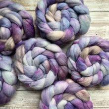 Load image into Gallery viewer, Kent Romney Hand Dyed Combed Top - &quot;Ethereal&quot; - Spinning Fiber - Soft Fiber for Spinning Socks - Wool Roving

