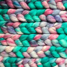 Load image into Gallery viewer, Kent Romney Hand Dyed Combed Top - &quot;Trapper Keeper&quot; - Spinning Fiber - Soft Fiber for Spinning Socks - Wool Roving
