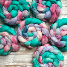 Load image into Gallery viewer, Kent Romney Hand Dyed Combed Top - &quot;Trapper Keeper&quot; - Spinning Fiber - Soft Fiber for Spinning Socks - Wool Roving
