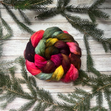Load image into Gallery viewer, Merino Silk Slub Blend - "Creature Comforts" - Hand Dyed Wool Combed Top - Soft Spinning Fiber - Slubby Textured Fiber
