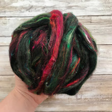 Load image into Gallery viewer, Sari Silk - &quot;Cauldron&quot; - Spinning Fiber - Colorful Silk Top Blend Art Batts Blending Fiber Roving
