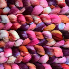 Load image into Gallery viewer, Superwash Bluefaced Leicester “Georgia” - Hand Dyed BFL Wool Combed Top - Soft Spinning Fiber Roving for Socks
