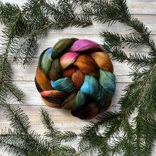 Load image into Gallery viewer, Organic Merino “Free Spirit&quot; - Hand Dyed Combed Top - 23 Micron Merino - Soft Spinning Fiber Roving Felting Weaving Handspinning
