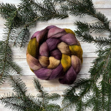 Load image into Gallery viewer, Organic Merino “Tea Shoppe&quot; - Hand Dyed Combed Top - 23 Micron Merino - Soft Spinning Fiber Roving Felting Weaving Handspinning

