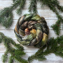 Load image into Gallery viewer, Corriedale/Ramie/Tussah Silk Hand Dyed Combed Top - &quot;Hobbiton&quot; - Spinning Fiber - Roving - Soft Fiber for Spinning Socks
