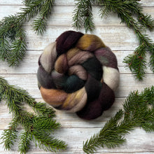 Load image into Gallery viewer, Dorset Horn Hand Dyed Combed Top - &quot;Antique Shop&quot; - Spinning Fiber - Fiber for Spinning Socks - British Wool Roving for Felting Weaving
