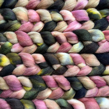 Load image into Gallery viewer, Dorset Horn Hand Dyed Combed Top - &quot;Life is Good&quot; - Spinning Fiber - Fiber for Spinning Socks - British Wool Roving for Felting Weaving
