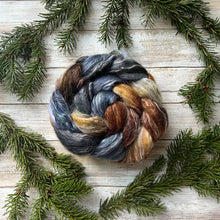 Load image into Gallery viewer, Corriedale/Ramie/Tussah Silk Hand Dyed Combed Top - &quot;Wildling&quot; - Spinning Fiber - Roving - Soft Fiber for Spinning Socks
