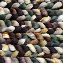 Load image into Gallery viewer, Dorset Horn Hand Dyed Combed Top - &quot;Antique Shop&quot; - Spinning Fiber - Fiber for Spinning Socks - British Wool Roving for Felting Weaving
