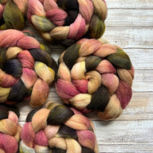 Load image into Gallery viewer, Dorset Horn Hand Dyed Combed Top - &quot;Life is Good&quot; - Spinning Fiber - Fiber for Spinning Socks - British Wool Roving for Felting Weaving
