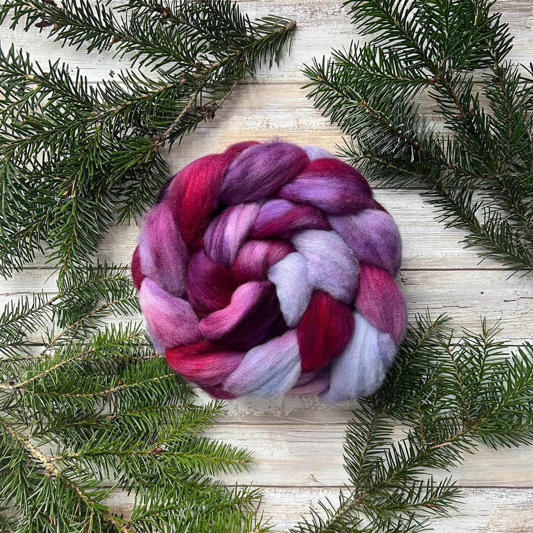 Falkland Merino “Crystalline”- Hand Dyed Combed Top - Spinning Fiber - Wool Roving for Spinning Yarn - Combed Wool
