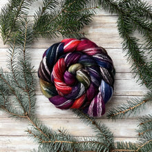 Load image into Gallery viewer, Merino Bamboo Blend “Carnival” - Hand Dyed Combed Top - 23 Micron Merino - Spinning Fiber - Wool Roving
