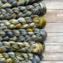 Load image into Gallery viewer, Merino Bamboo Blend “Succulents” - Hand Dyed Combed Top - 23 Micron Merino - Spinning Fiber - Wool Roving
