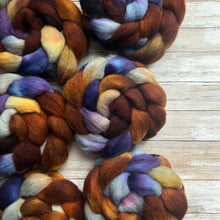 Load image into Gallery viewer, Jacob Hand Dyed Combed Top - &quot;Tease&quot; - Spinning Fiber - Soft Fiber for Spinning Socks - Wool Roving
