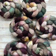 Load image into Gallery viewer, Antique Shop - Blue Faced Leicester BFL Hand Dyed Combed Top - Spinning Fiber - 26 Micron - BFL for Spinning - Wool Roving
