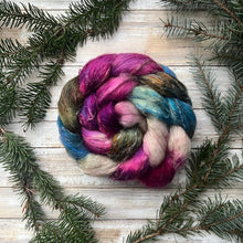 Load image into Gallery viewer, Devotion - Merino, Tussah Silk, Flax/Linen Custom Blend Combed Top - Spinning Fiber Roving
