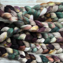 Load image into Gallery viewer, Perendale Hand Dyed Combed Top - &quot;Antique Shop&quot; - Spinning Fiber - Soft Fiber for Spinning Socks - Wool Roving
